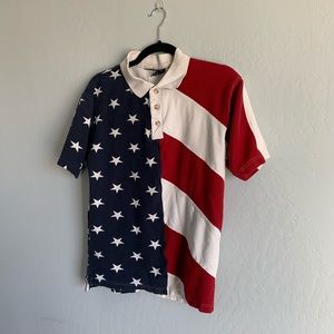 Vintage American Flag Polo